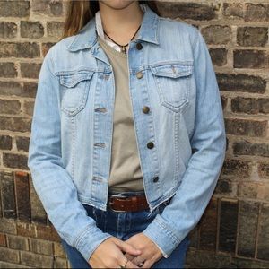 • Pacsun Lightwash Denim Jacket with a Raw Hem